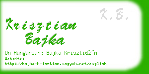 krisztian bajka business card